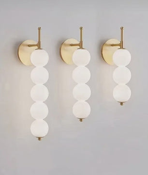 Moderne Scandinavische Wandlamp met Glazen Bollen - Sfeervolle Verlichting voor Slaapkamer, Corridor en Woonkamer