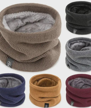 Warme Gebreide Sjaal met Pluche Voering - Unisex Winter Snood