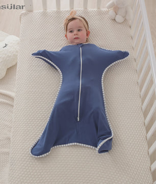 Insular Newborn Baby Girl Boy Anti-Startle Cotton Baby Wrap Receiving Swaddling Blanket