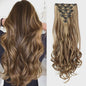 Clip-in Haarverlenging 7 Delig - 55cm Lang Krullend Synthetisch Haar