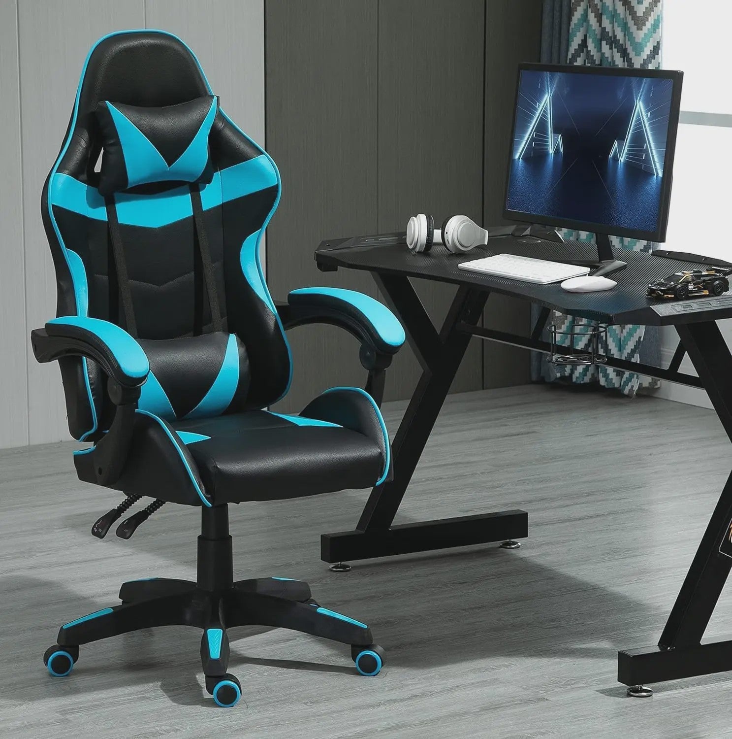 Ergonomische Gaming Stoel met Kantelfunctie - Kunstleer - Bureau & Home Office