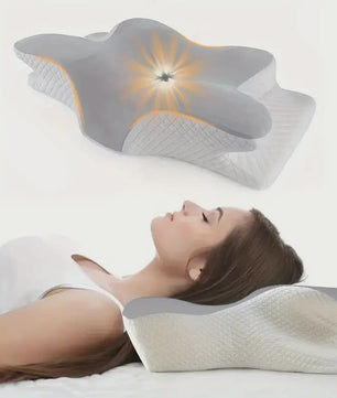 Ergonomisch Vlinder Kussen van Traagschuim voor Nekpijn Verlichting en Orthopedische Ondersteuning