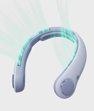 JISULIFE Draagbare Nekventilator - Handsfree, 5 Snelheden, 5000mAh Oplaadbaar