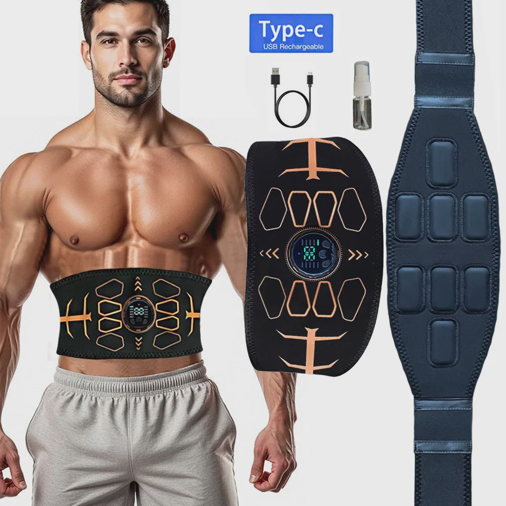 Smart EMS Abdominale Stimulator Riem - Spierversteviging & Lichaamsmassage