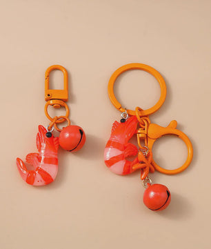 Schattige Garnalen Sleutelhanger - 3D Hanger voor Tassen & Sieraden