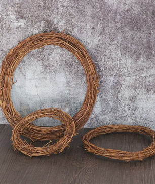Natuurlijke Rotan Krans - 8-30cm - Kerst, Feest & Decoratie