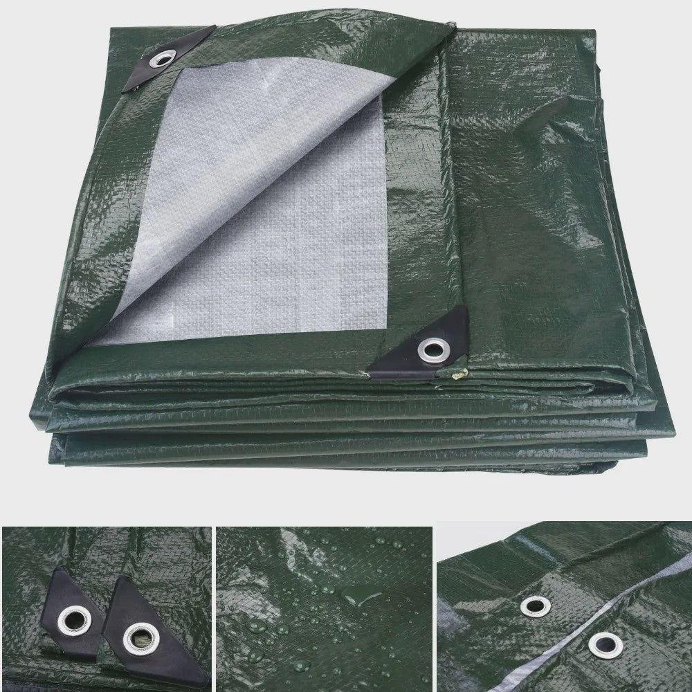 Waterdichte Tarp - Diverse Maten (3x3m tot 5x4m) voor Camping, Tuin & Outdoor Bescherming