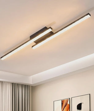 Moderne LED Plafondlamp Zwart Kristal 61.5cm - Warm Wit 3000K