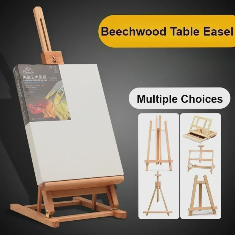 Draagbare Houten Tafel Ezel - Verstelbaar Atelier Ezel voor Schilderen & Tekenen