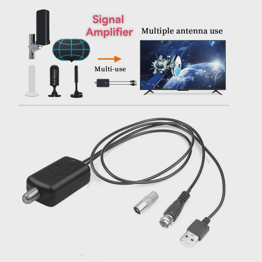 4K HD TV Antenne Versterker Signaal Booster - Verbeter Ontvangst & Stabiliteit