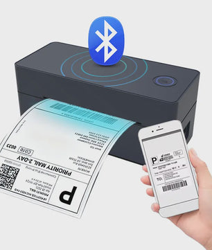 Draadloze Bluetooth Thermische Verzender Label Printer 4x6 inch - Print Labels Vanaf Android, iPhone, Mac & Windows