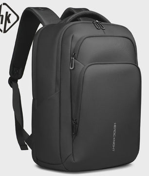 Multifunctionele Zakenrugzak voor Heren - Waterdicht, 17.3" Laptopvak & USB Oplaadpoort - Ideaal voor Werk & Reizen