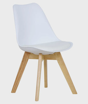 Retro Design Keukenstoel met Comfortabel Kussen - Set van 2