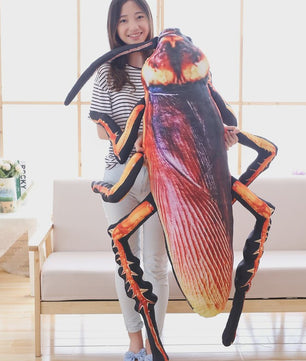 Realistische Kakkerlak Pluche Speelgoed Kussen - 55-120cm - Grappig Insect Knuffel Cadeau