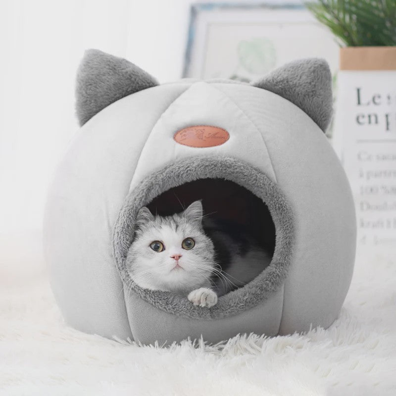 Knusse Kattenmand en Hondenhok - Diepe Slaap Comfort voor de Winter