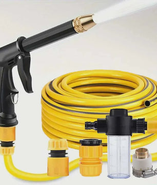 Krachtige Hogedruk Waterspuitpistool - 10M Slang, Verstelbare Nozzle voor Auto Wassen & Tuinieren