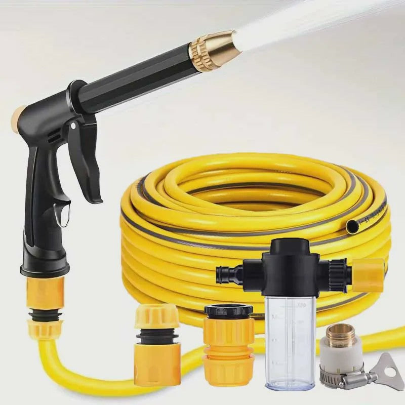 Krachtige Hogedruk Waterspuitpistool - 10M Slang, Verstelbare Nozzle voor Auto Wassen & Tuinieren