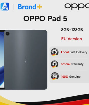 OPPO Pad 5 Zwart 12.1" 2.8K WiFi Tablet - 8GB RAM, 128GB Opslag, 10050mAh Batterij
