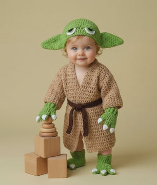 Schattige Baby Halloween Cosplay Outfit & Newborn Fotoshoot Prop - Zachte Gebreide Kleding