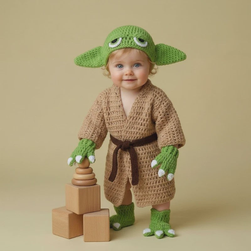 Schattige Baby Halloween Cosplay Outfit & Newborn Fotoshoot Prop - Zachte Gebreide Kleding