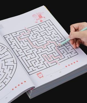 Puzzelboek Doolhoven: Verbeter Concentratie en Denkvermogen voor Jong en Oud