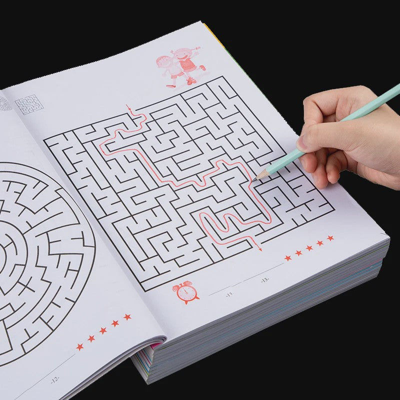 Puzzelboek Doolhoven: Verbeter Concentratie en Denkvermogen voor Jong en Oud