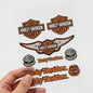 3D Harley Davidson Stickers Set voor Motor & Helm - Decoratieve Decals