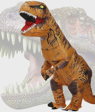Opblaasbaar T-Rex Dinosaurus Kostuum voor Volwassenen - Perfect voor Feestjes en Halloween