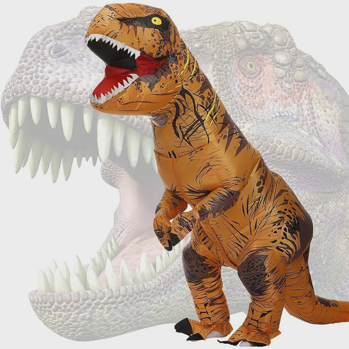 Opblaasbaar T-Rex Dinosaurus Kostuum voor Volwassenen - Perfect voor Feestjes en Halloween