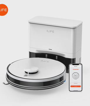 ILIFE A30 Pro Robotstofzuiger met Zelflegstation, 5000Pa Zuigkracht, LDS Navigatie & Dweilfunctie