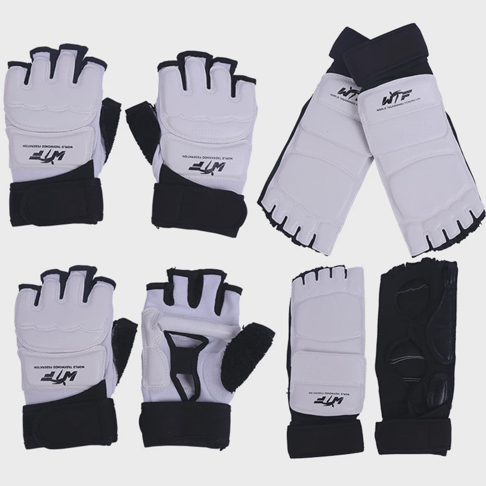 Karate & Taekwondo Handschoenen en Voetbeschermers Set - Half Vinger & Flexibel