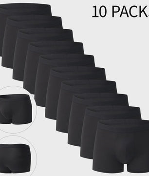 Set van 10 Heren Boxershorts - Klassiek, Comfortabel & Ademend - Diverse Kleuren