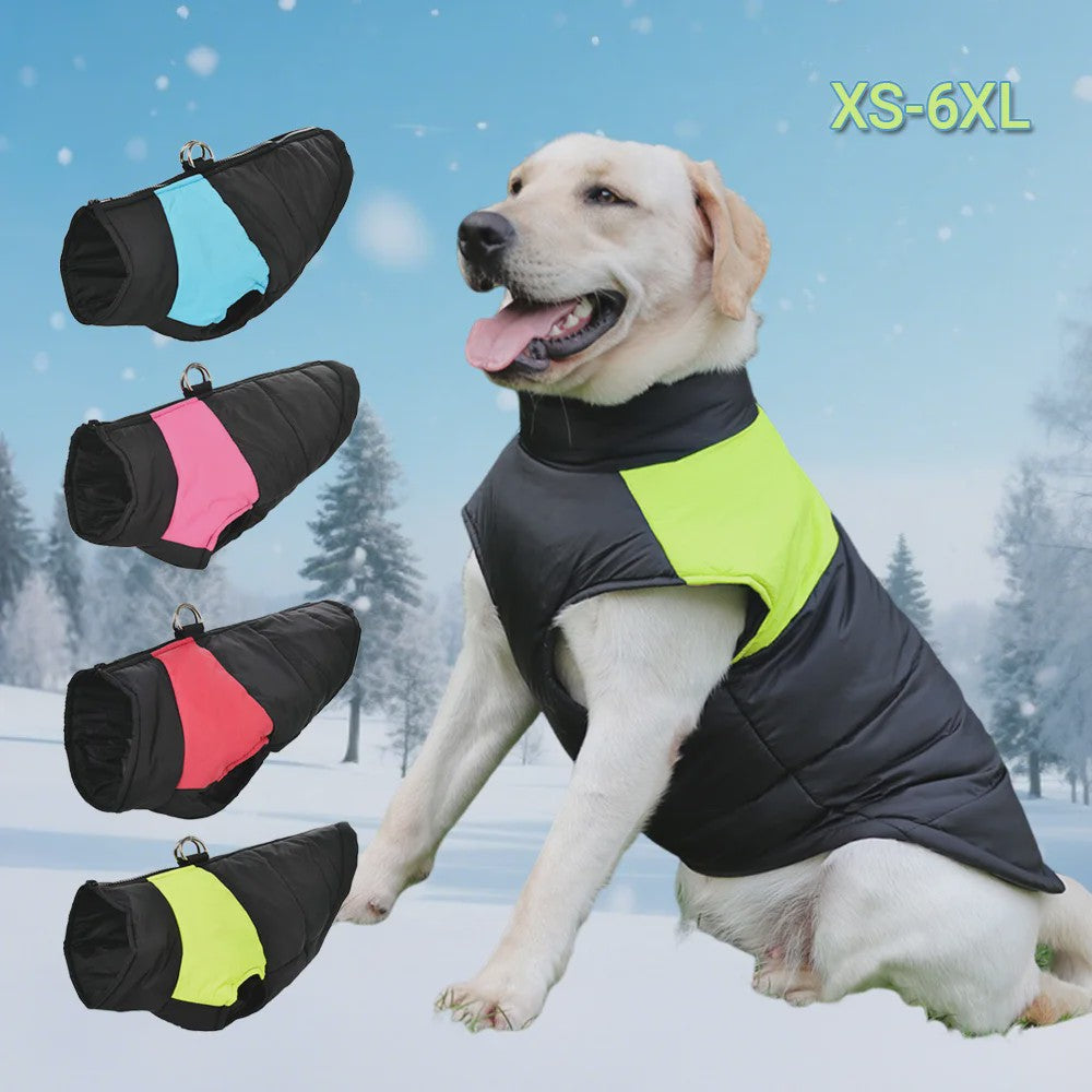 Waterdichte Hondentrui Winterjas met D-ring - Warm & Winddicht voor Kleine tot Grote Honden