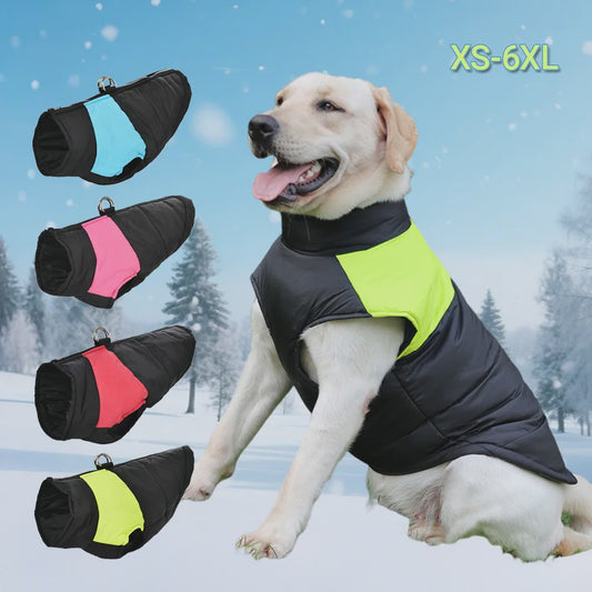 Waterdichte Hondentrui Winterjas met D-ring - Warm & Winddicht voor Kleine tot Grote Honden