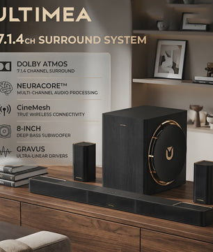 ULTIMEA Skywave X60 Soundbar: 7.1.4 Dolby Atmos Surround met Draadloze Subwoofer