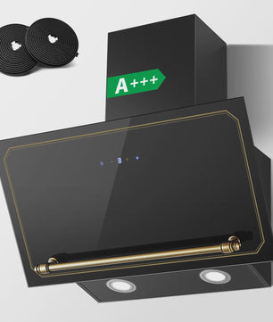 60cm Wandafzuigkap met 400m³/h, A+++ Energie, LED, Dubbel Filtersysteem en Retro Design