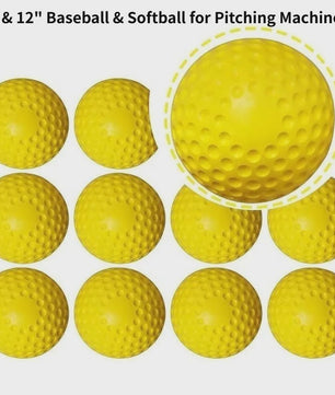 PU Baseball Trainingsballen met Kuiltjes - 9/12 Inch - Voor Pitching Machines