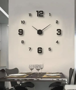Creatieve Frameless DIY Wandklok - Stille Klok voor Woonkamer & Kantoor Decoratie