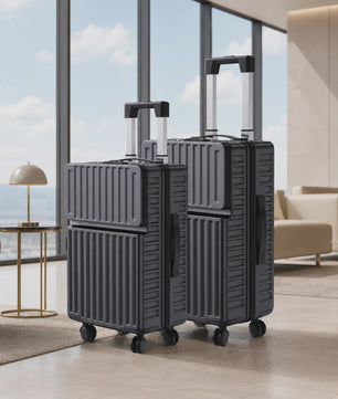 2-delige ABS Hardcase Koffer Set met TSA Slot - 20" & 24" Spinner Trolleys