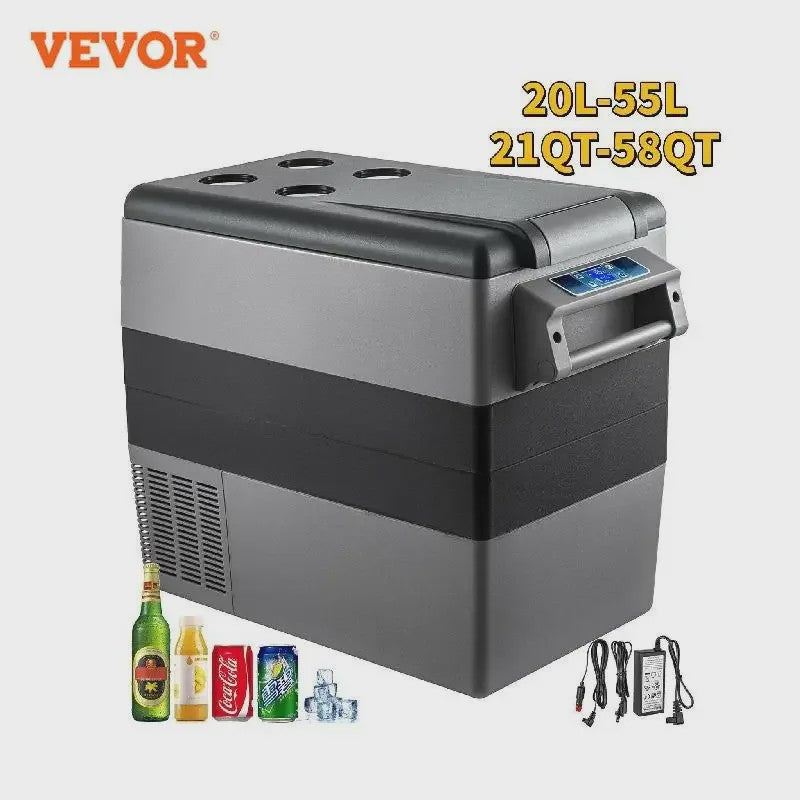 VEVOR Draagbare Vriezer/Koelkast 58 Qt (55L) - Auto, Boot, Outdoor - Snelkoelend