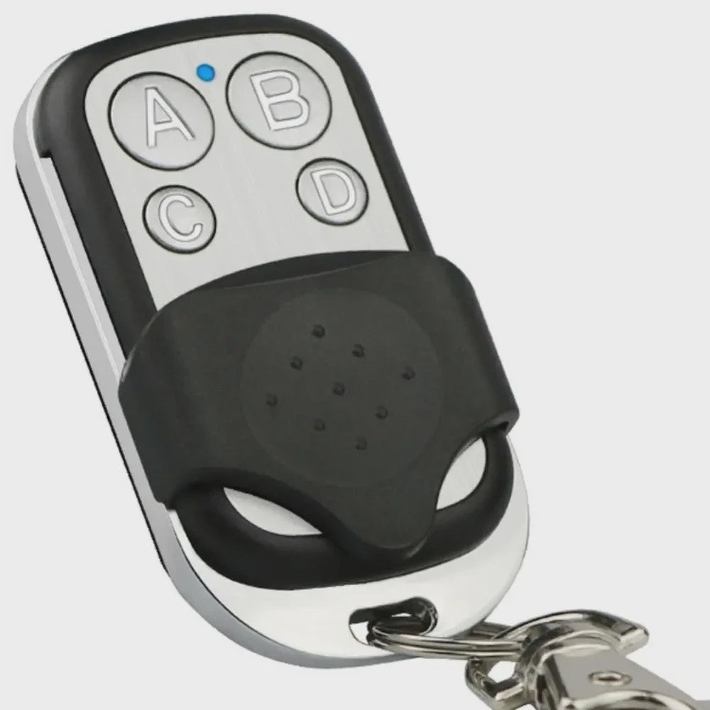 Universele 4-knops 433MHz Afstandsbediening voor Garagedeuren en Poorten - Metalen Drukknoppen