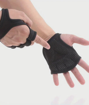 Fitness Handschoenen Halve Vinger met Polsondersteuning - Non-Slip Grip voor Gewichtheffen & Bodybuilding