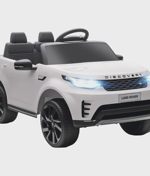 Elektrische Kinderauto Land Rover Discovery 12V - Met Afstandsbediening & 2 Motoren - Wit