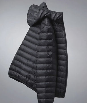 Lichtgewicht Heren Winterjas met Capuchon - Winddicht & Warm voor Buitenactiviteiten