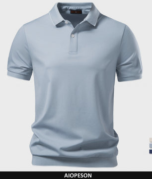 AIOPESON Heren Tencel Polo Shirt - Premium Kwaliteit & Ademend Comfort