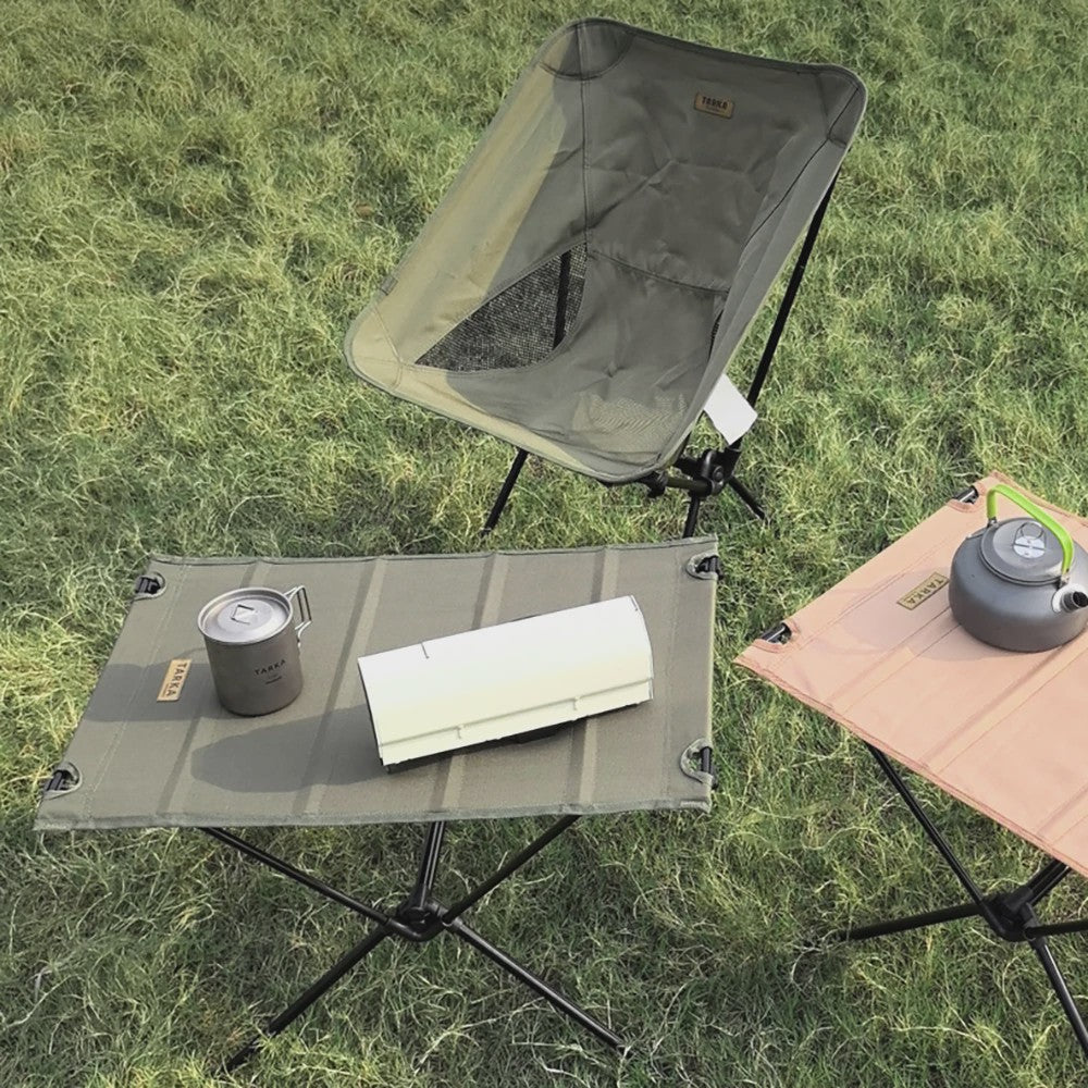 Tarka Opvouwbare Campingtafel - Lichtgewicht Oxford Stof, Draagbaar & Waterdicht