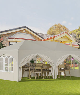 Inklapbaar Paviljoen 3x6m met 6 Zijwanden - Waterdicht, UV-bescherming & Draagtas