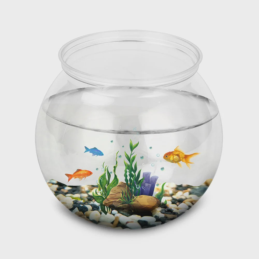 Ronde Plastic Vissenkom - Duurzaam Desktop Aquarium voor Kleine Vissen