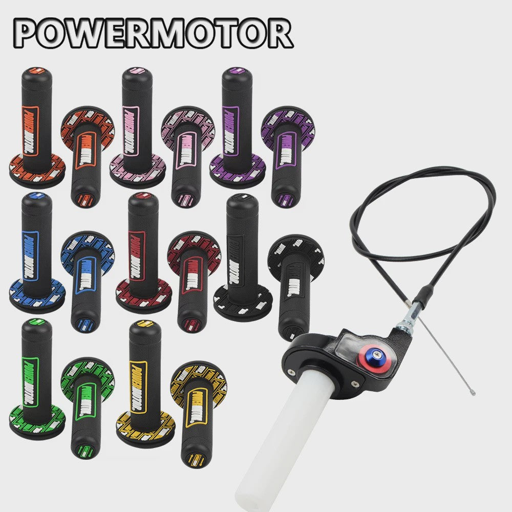 Universele Motor Gashendel Set met Kabel - 22mm Handvatten