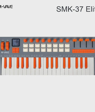 M-VAVE SMK-37 MIDI Keyboard Controller: 37 Velocity Keys, 16 RGB Pads, Bluetooth
